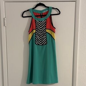 Karlie Teal and Coral Dress